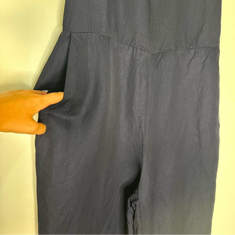 Banana Republic jumpsuit back tie linen blend - Picture 11 of 16